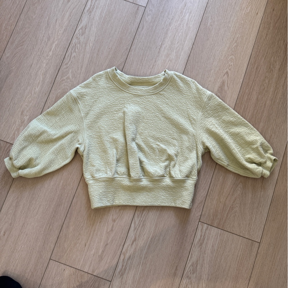 lululemon athletica Light Green Sweatshirt